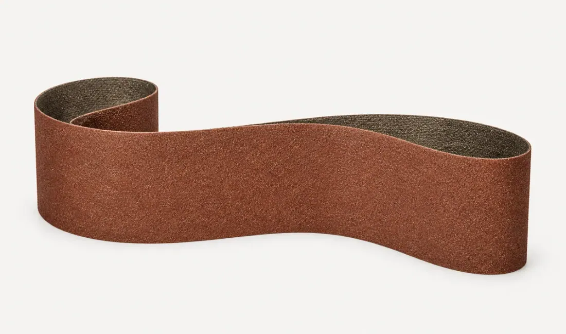 Enhanced catalogue reference of an LS 309 JF flexible brown sanding belt